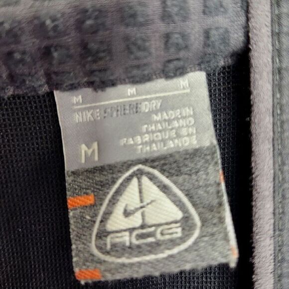 Nike ACG Sphere Dry Men's Black Gray Full  Zip-Up Jacket Pockets Size Medium - Picture 13 of 15